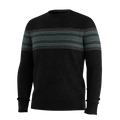 Men's Sparwood Stripe Crew Sweater Black Donegal - ver - 3