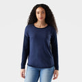 Women's Shadow Pine Colorblock Crew Sweater Almond Donegal - ver - 1