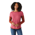 Women's Shadow Pine Colorblock Crew Sweater Almond Donegal - ver - 13