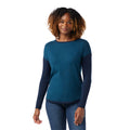 Women's Shadow Pine Colorblock Crew Sweater Almond Donegal - ver - 17