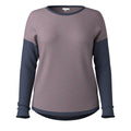 Women's Shadow Pine Colorblock Crew Sweater Almond Donegal - ver - 28