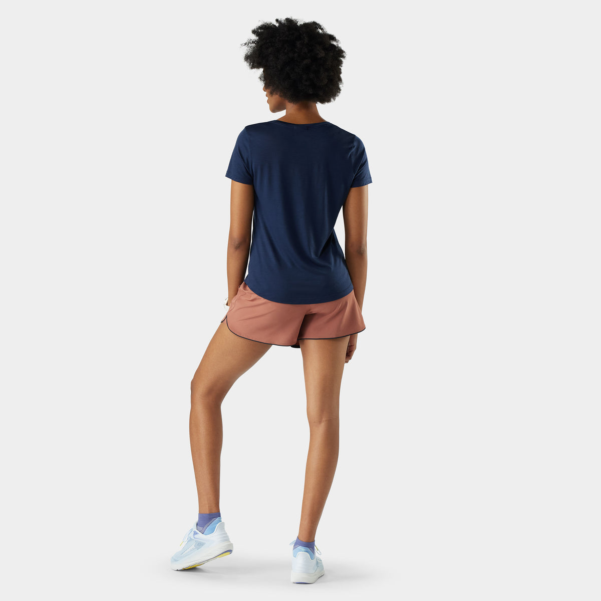 Women's Active Ultralite V-Neck Short Sleeve Burnt Sienna - ver - 2