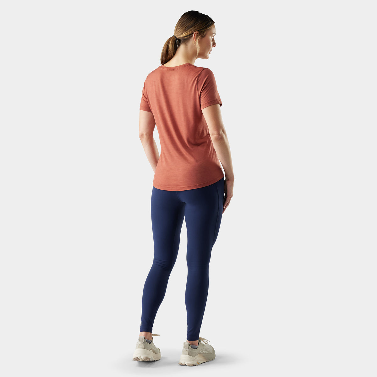 Women's Active Ultralite V-Neck Short Sleeve Burnt Sienna - 2