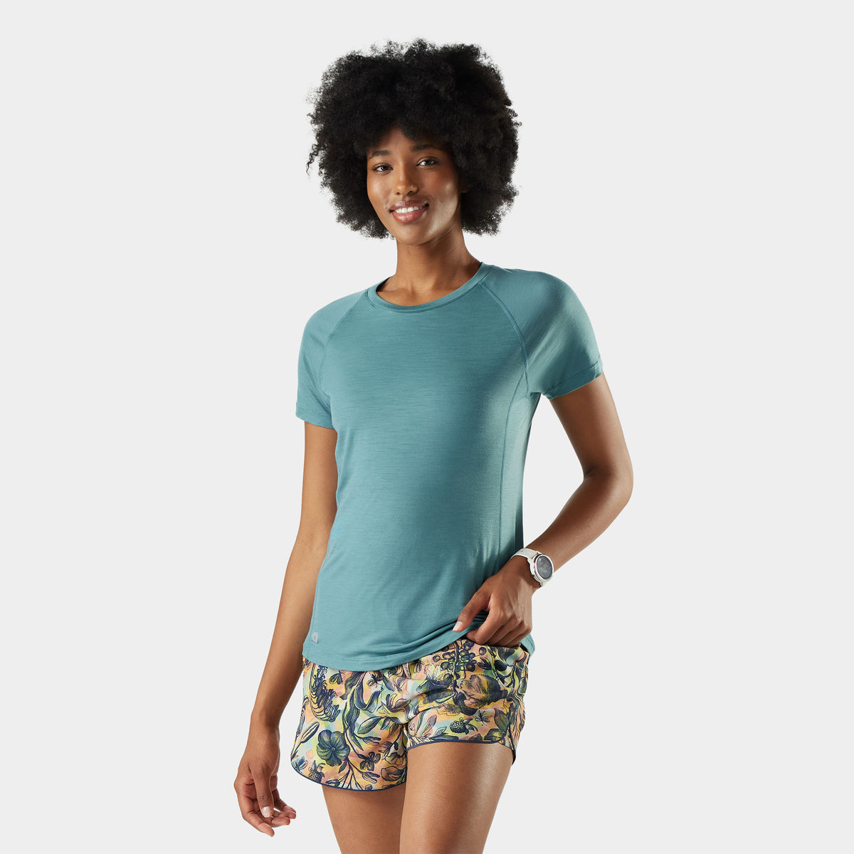 Women's Active Ultralite Short Sleeve Dusty Teal - 1