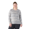 Women's Classic Thermal Merino Base Layer Crew Plus Black - ver - 21