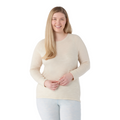 Women's Classic Thermal Merino Base Layer Crew Plus Black - ver - 25