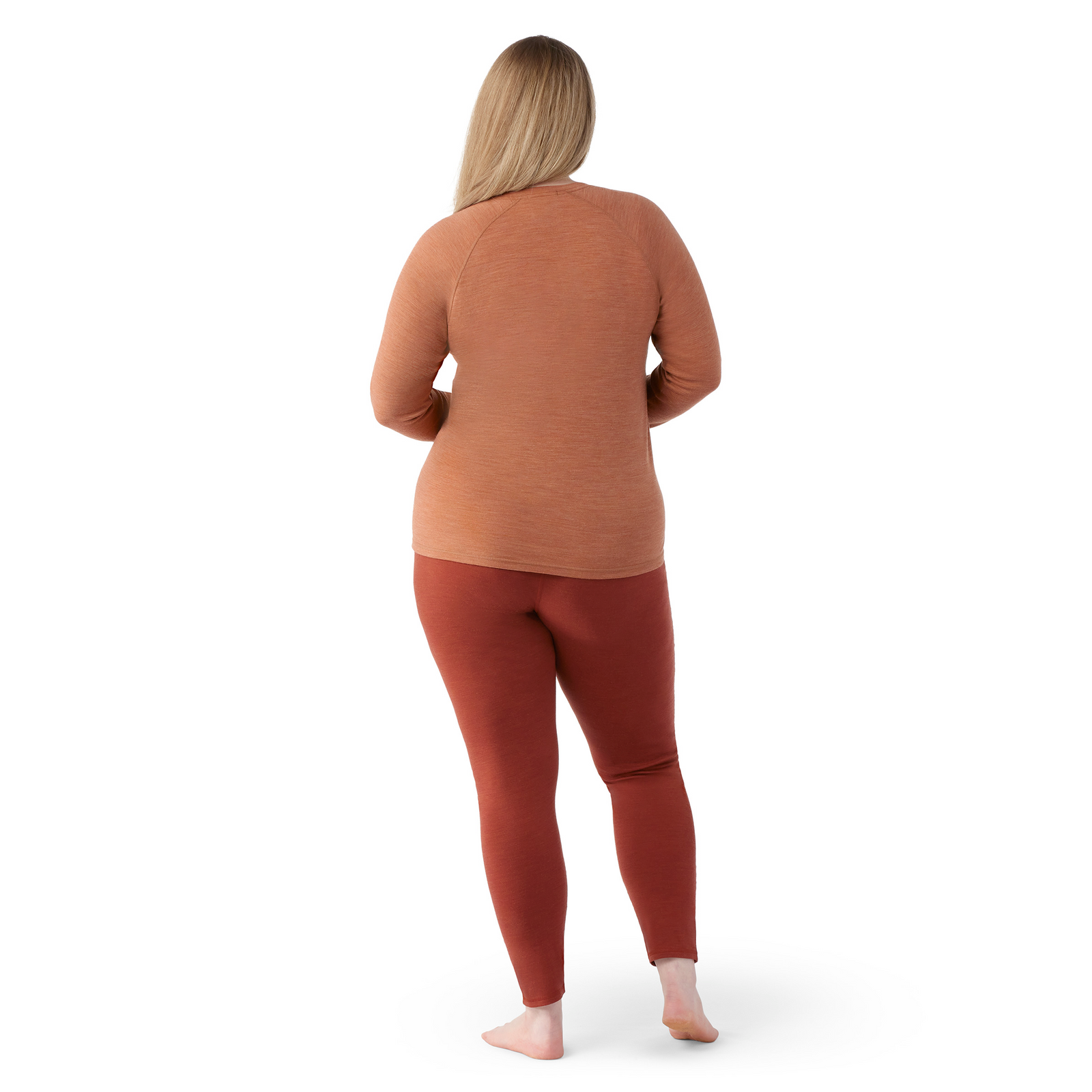 Women's Classic Thermal Merino Base Layer Crew Plus Black - ver - 6