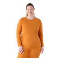 Women's Classic Thermal Merino Base Layer Crew Plus Black - ver - 33