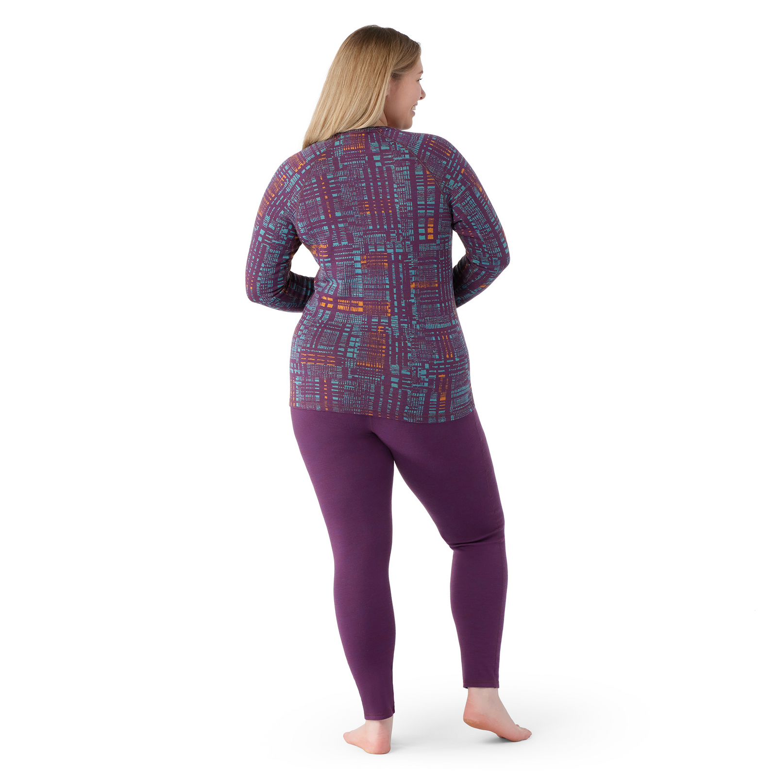Women's Classic Thermal Merino Base Layer Crew Plus Black - ver - 2