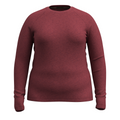 Women's Classic Thermal Merino Base Layer Crew Plus Black - ver - 49