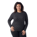 Women's Classic Thermal Merino Base Layer Crew Plus Black - ver - 63