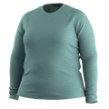 Women's Classic Thermal Merino Base Layer Crew Plus Dark Teal Heather - ver - 3