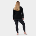 Women's Classic Thermal Merino Base Layer Bottom Plus Twilight Blue Heather - ver - 32
