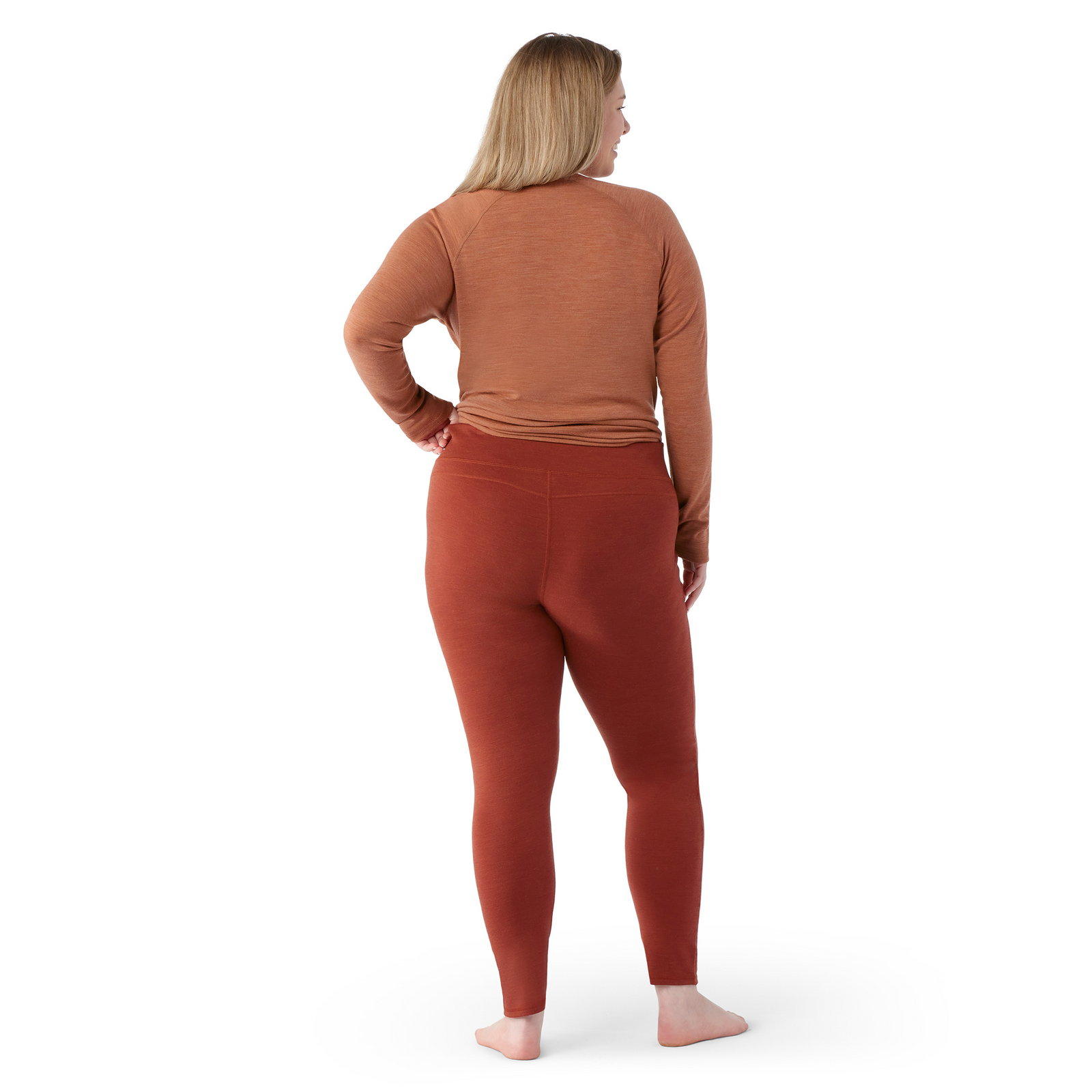 Women's Classic Thermal Merino Base Layer Bottom Plus Twilight Blue Heather - ver - 6