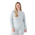 Women's Classic Thermal Merino Base Layer Crew Plus Chalk Violet Heather - ver - 16