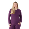 Women's Classic Thermal Merino Base Layer Crew Plus Chalk Violet Heather - ver - 12