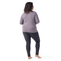 Women's Classic Thermal Merino Base Layer Crew Plus Chalk Violet Heather - ver - 25