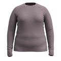 Women's Classic Thermal Merino Base Layer Crew Plus Chalk Violet Heather - ver - 26