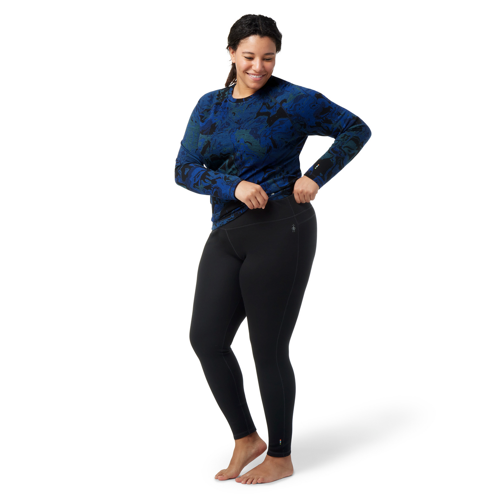 Women's Classic Thermal Merino Base Layer Bottom Plus Black - ver - 8
