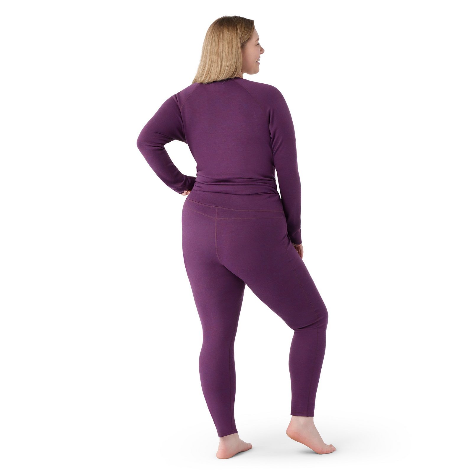 Women's Classic Thermal Merino Base Layer Bottom Plus Black - ver - 5