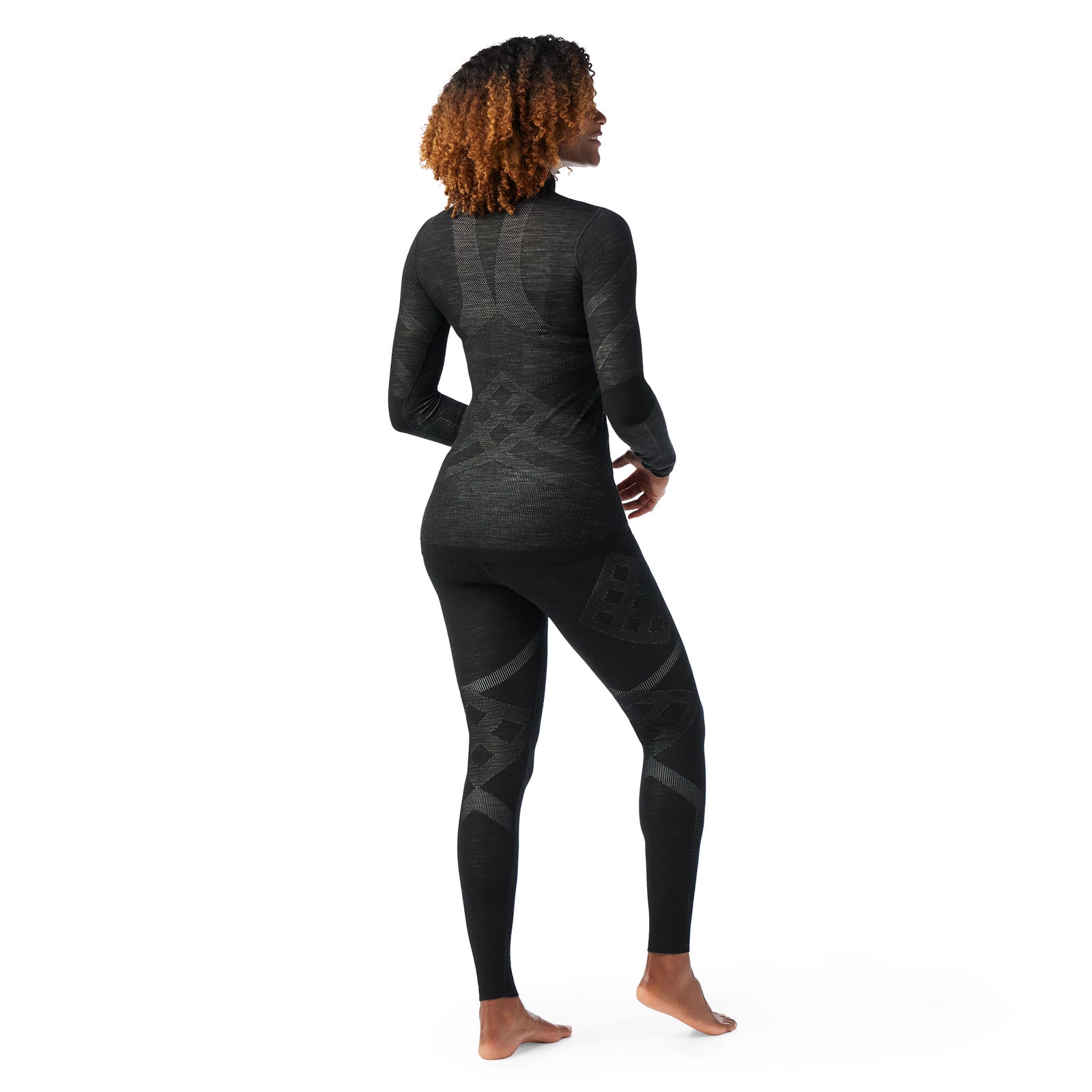 Women's Intraknit™ Thermal Merino Base Layer Bottom Black-White - ver - 2