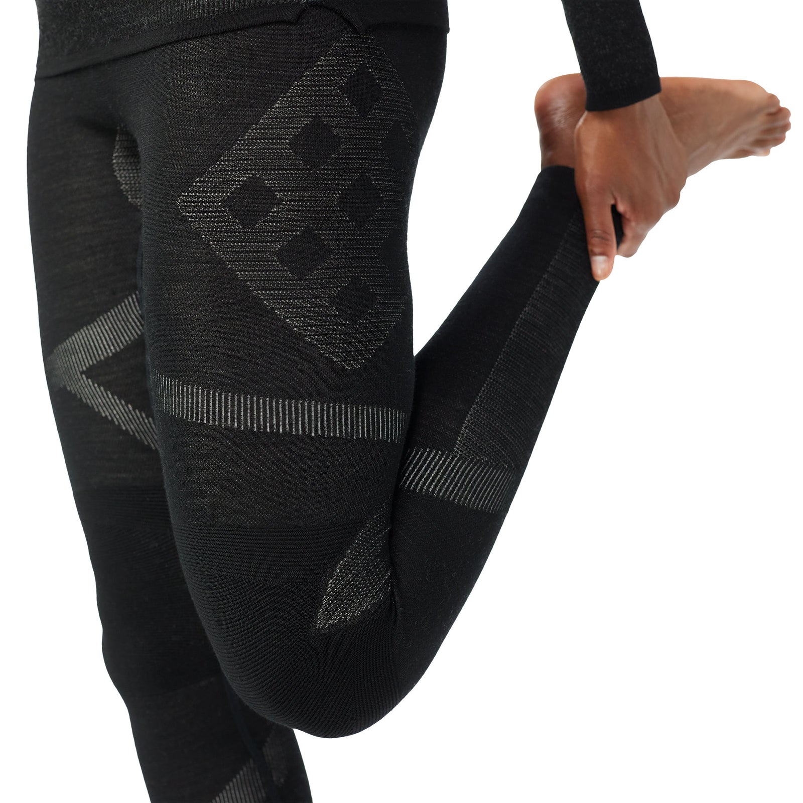 Women's Intraknit™ Thermal Merino Base Layer Bottom Black-White - ver - 3