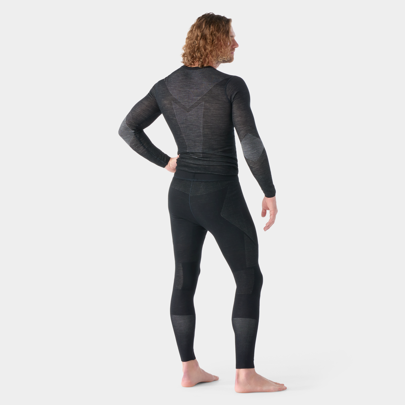Men's Intraknit™ Thermal Merino Base Layer Bottom Charcoal Heather-Black - ver - 2
