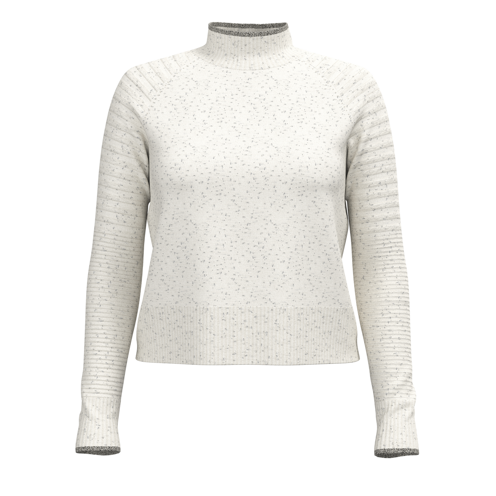 Women's Edgewood Mock Neck Sweater Natural Donegal - ver - 3