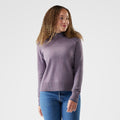Women's Edgewood Mock Neck Sweater Natural Donegal - ver - 21