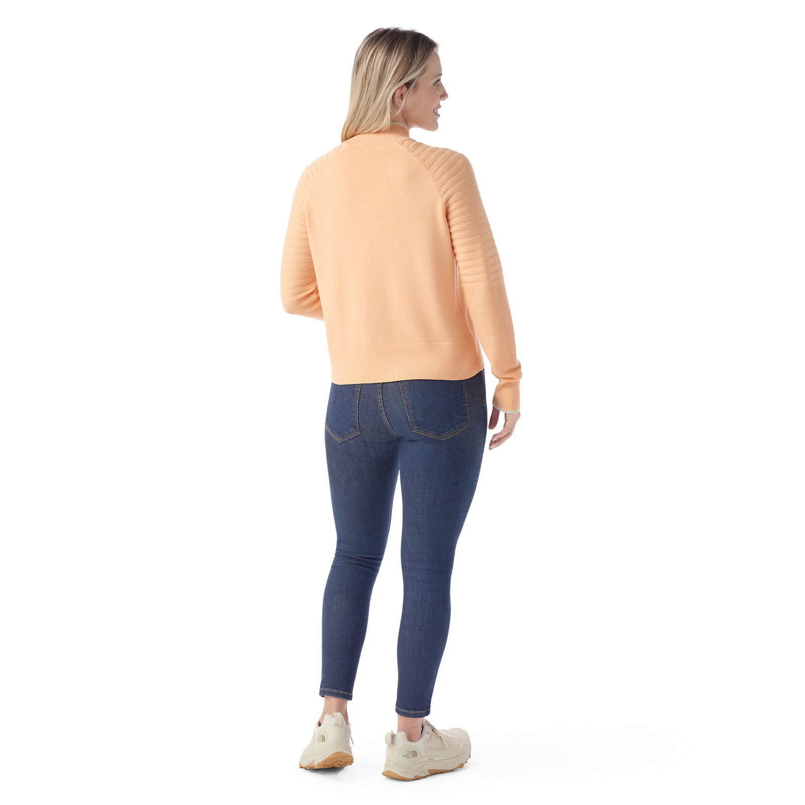 Women's Edgewood Mock Neck Sweater Natural Donegal - ver - 2