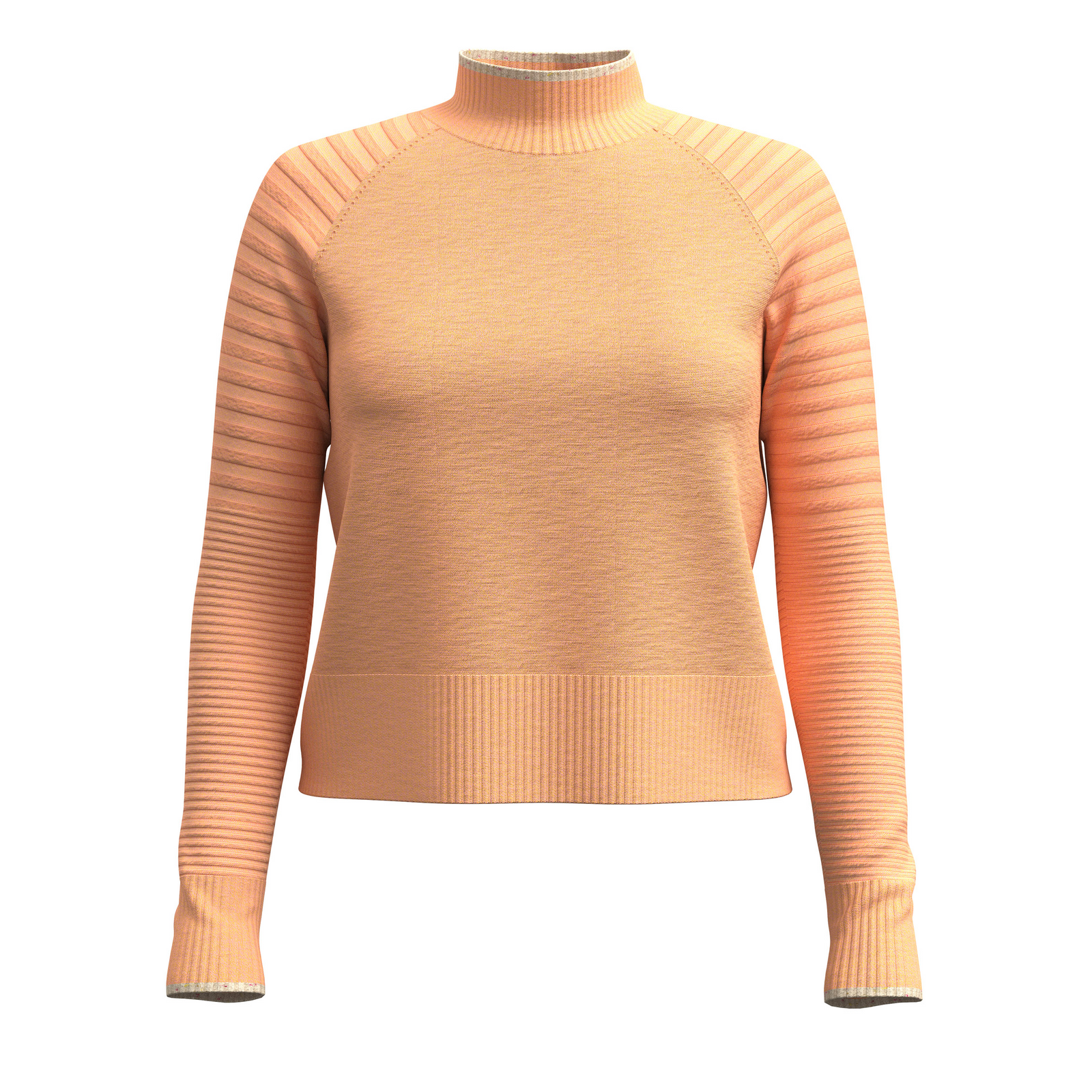 Women's Edgewood Mock Neck Sweater Natural Donegal - ver - 3