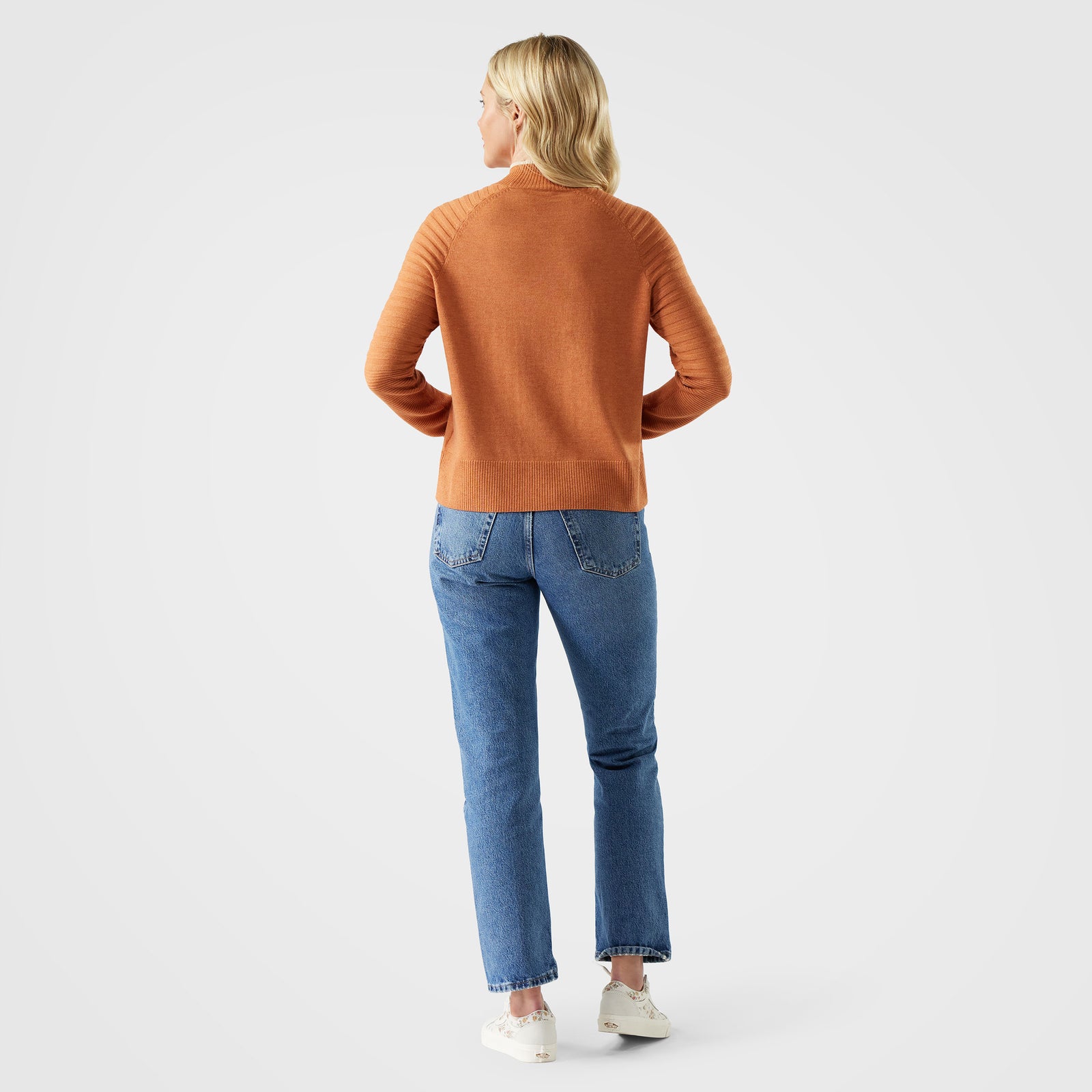 Women's Edgewood Mock Neck Sweater Terracotta Heather - ver - 2