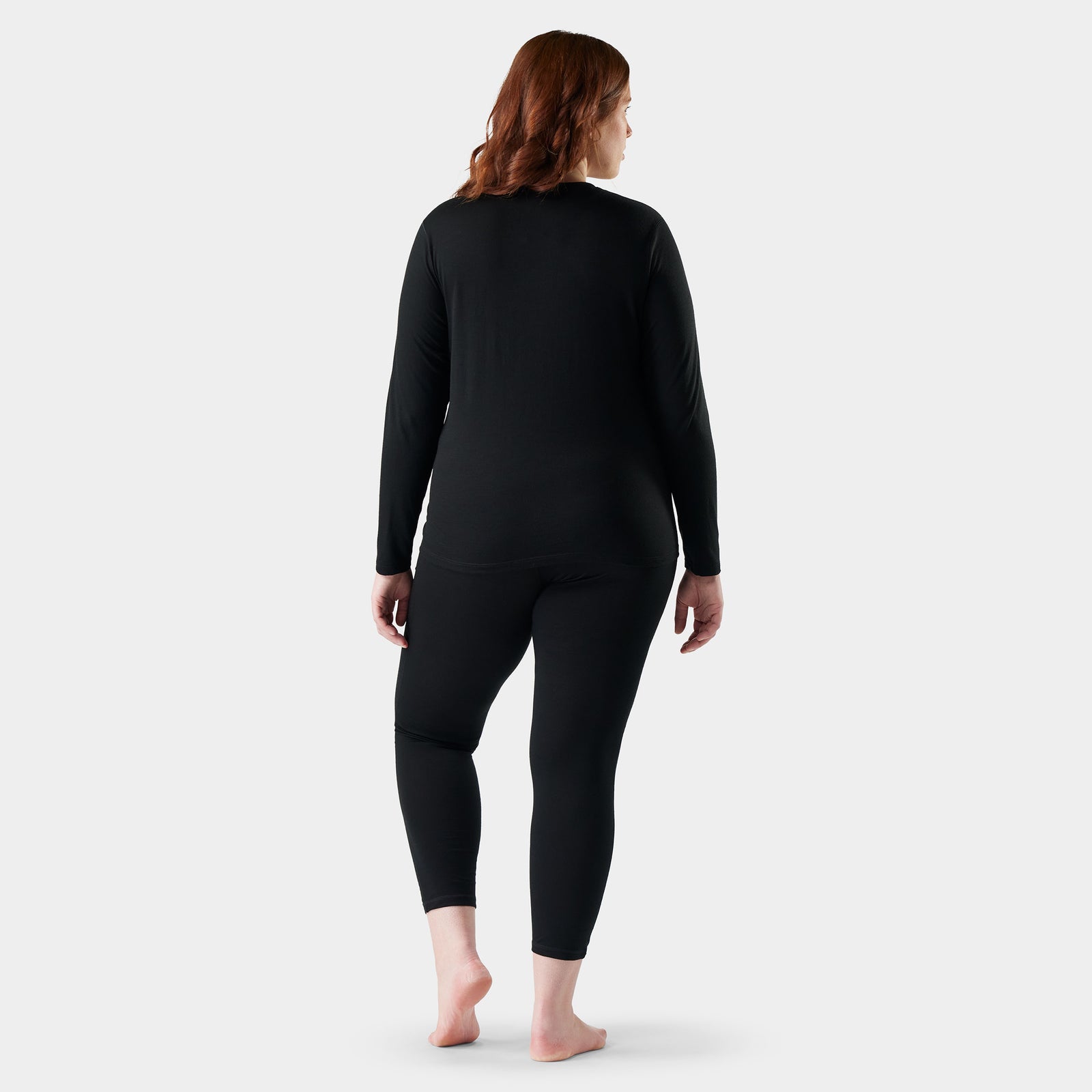 Women's Classic All-Season Merino Base Layer Bottom Plus Black - ver - 2