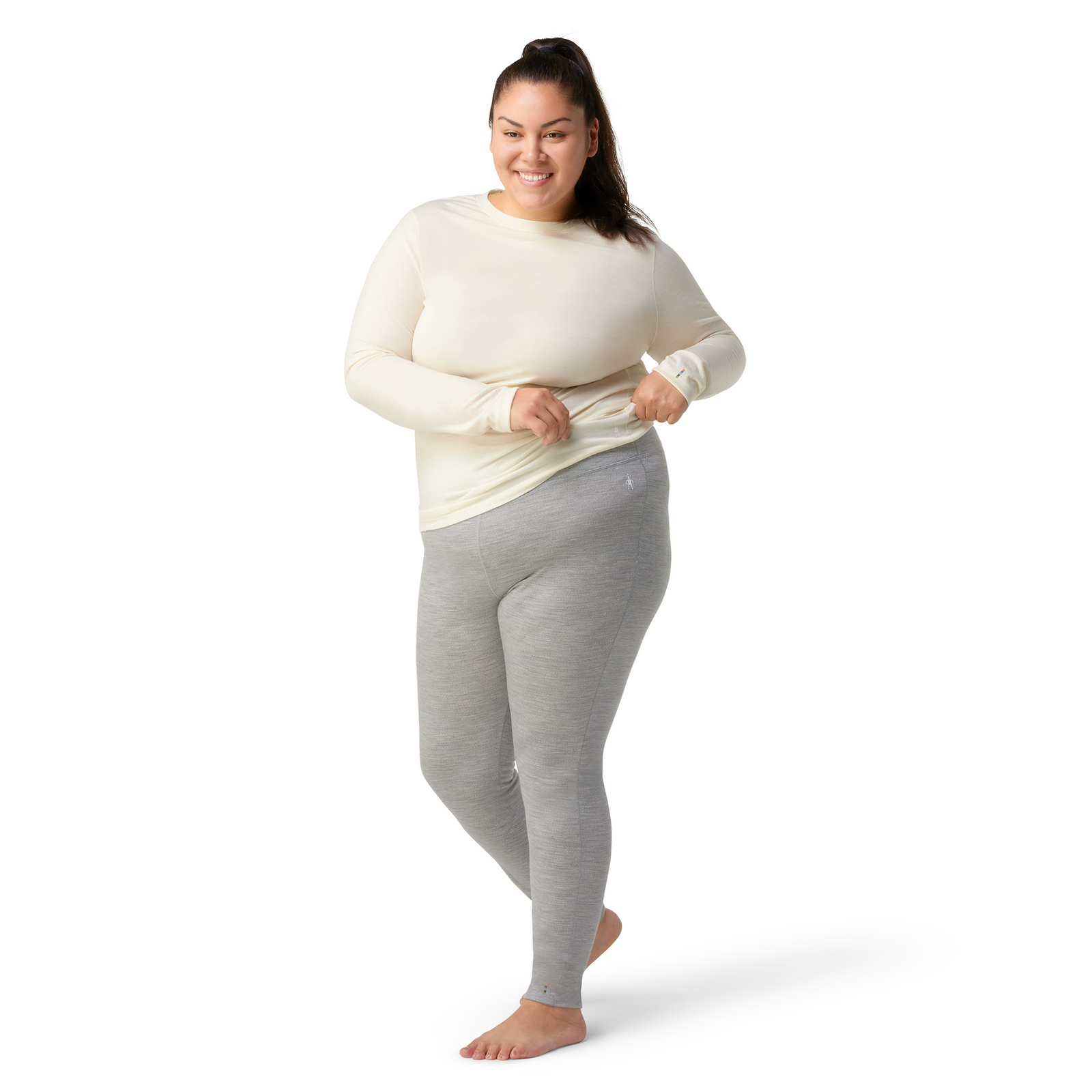 Caleçon long toute saison Merino classique pour femmes taille plus  - voir - 8