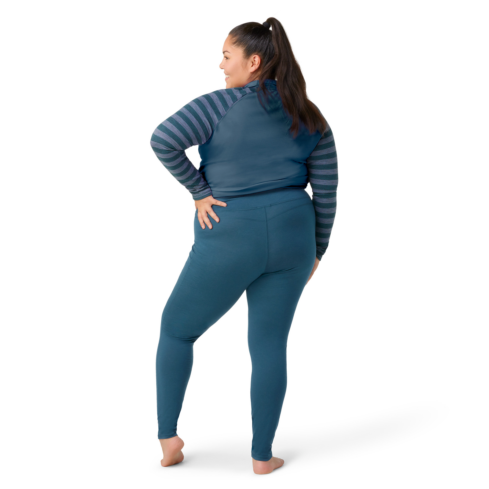 Caleçon long toute saison Merino classique pour femmes taille plus  - voir - 6