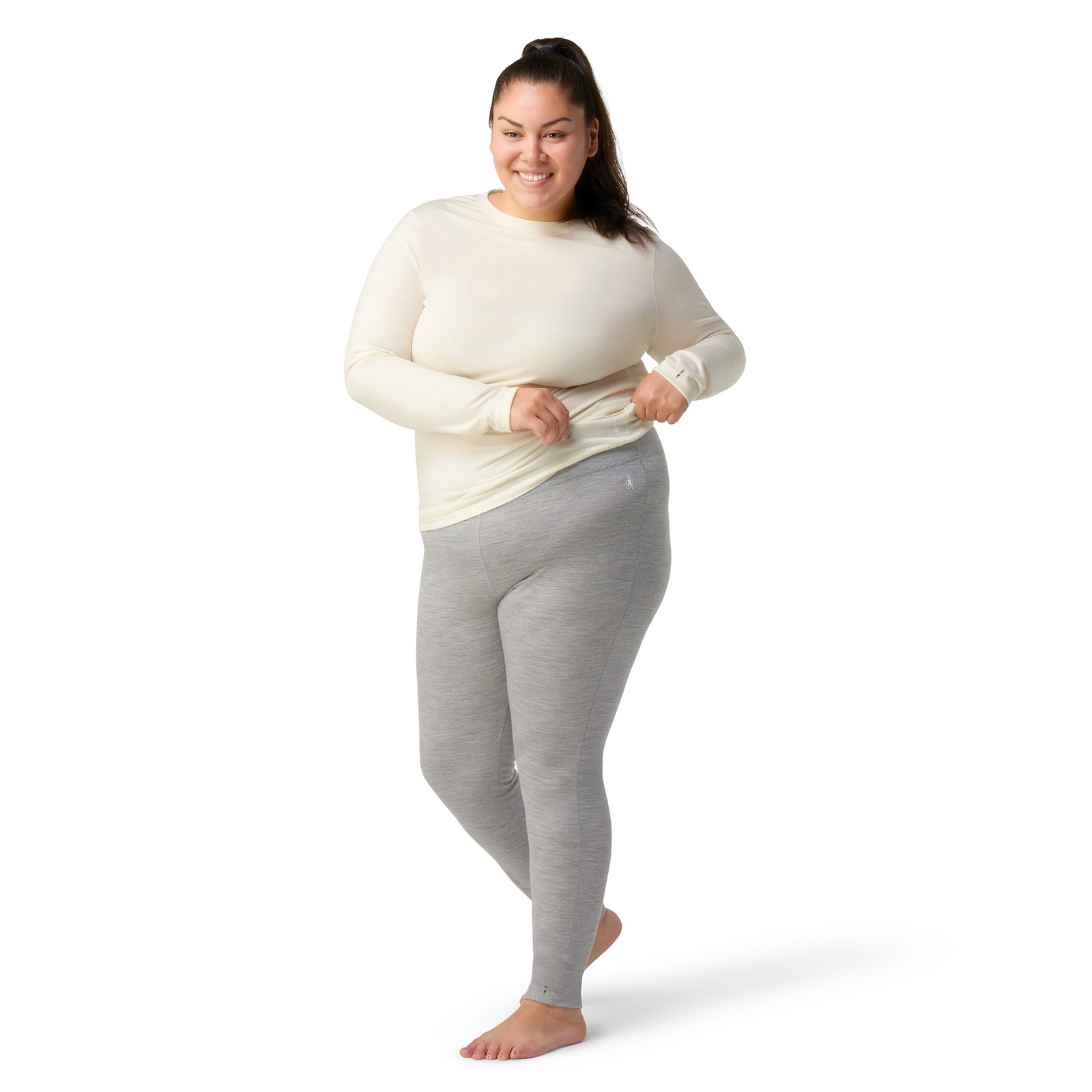 Women's Classic All-Season Merino Base Layer Bottom Plus Black - ver - 7