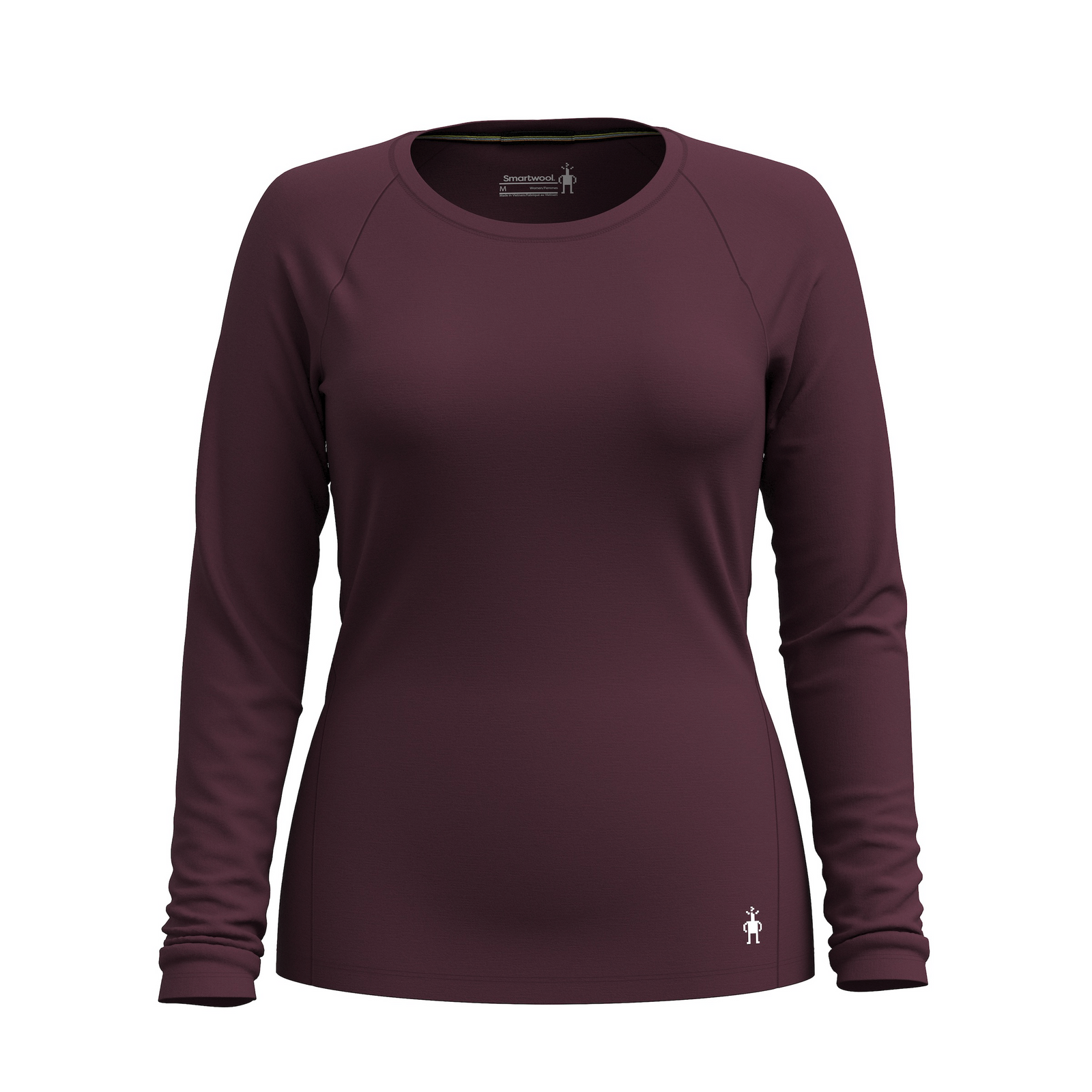 Women's Classic All-Season Merino Base Layer Crew Purple Storm Mountain - ver - 3