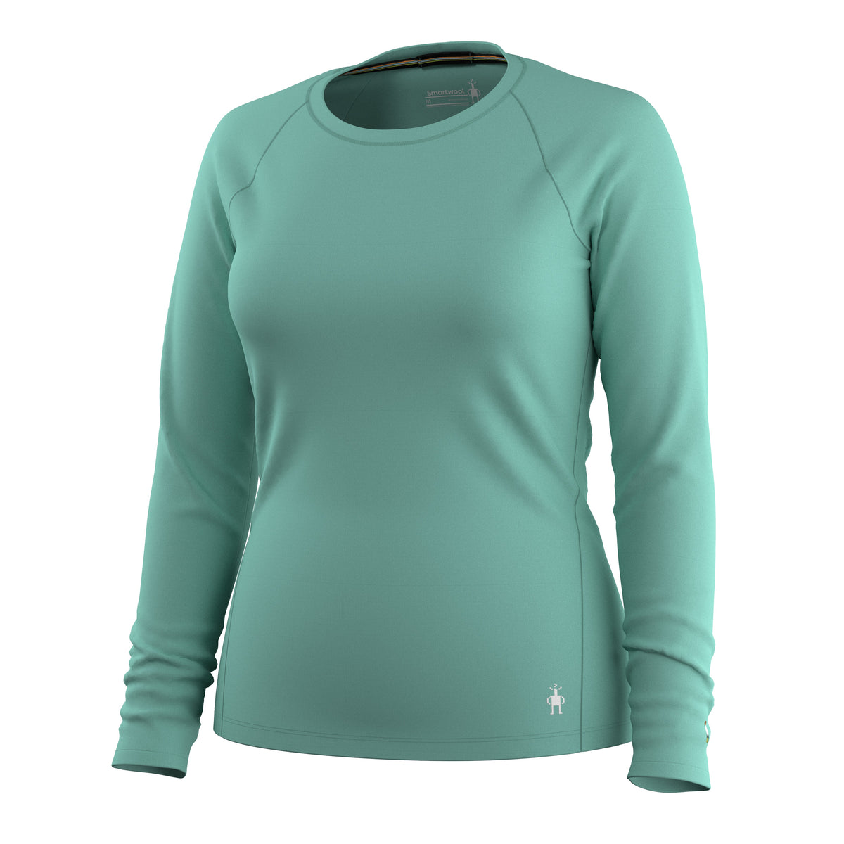 Women's Classic All-Season Merino Base Layer Crew Pacific Blue - 3