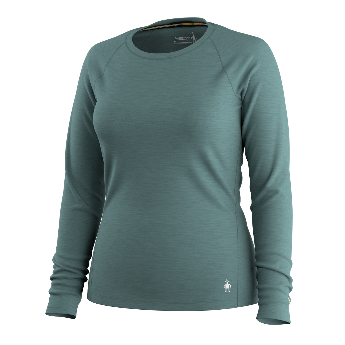 Women's Classic All-Season Merino Base Layer Crew Dusty Teal - ver - 3
