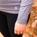 Women's Classic All-Season Merino Base Layer Crew Purple Storm - ver - 3