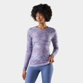 Women's Classic All-Season Merino Base Layer Crew Purple Storm Mountain - ver - 1