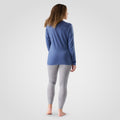 Women's Classic All-Season Merino Base Layer Crew Purple Storm Mountain - ver - 25