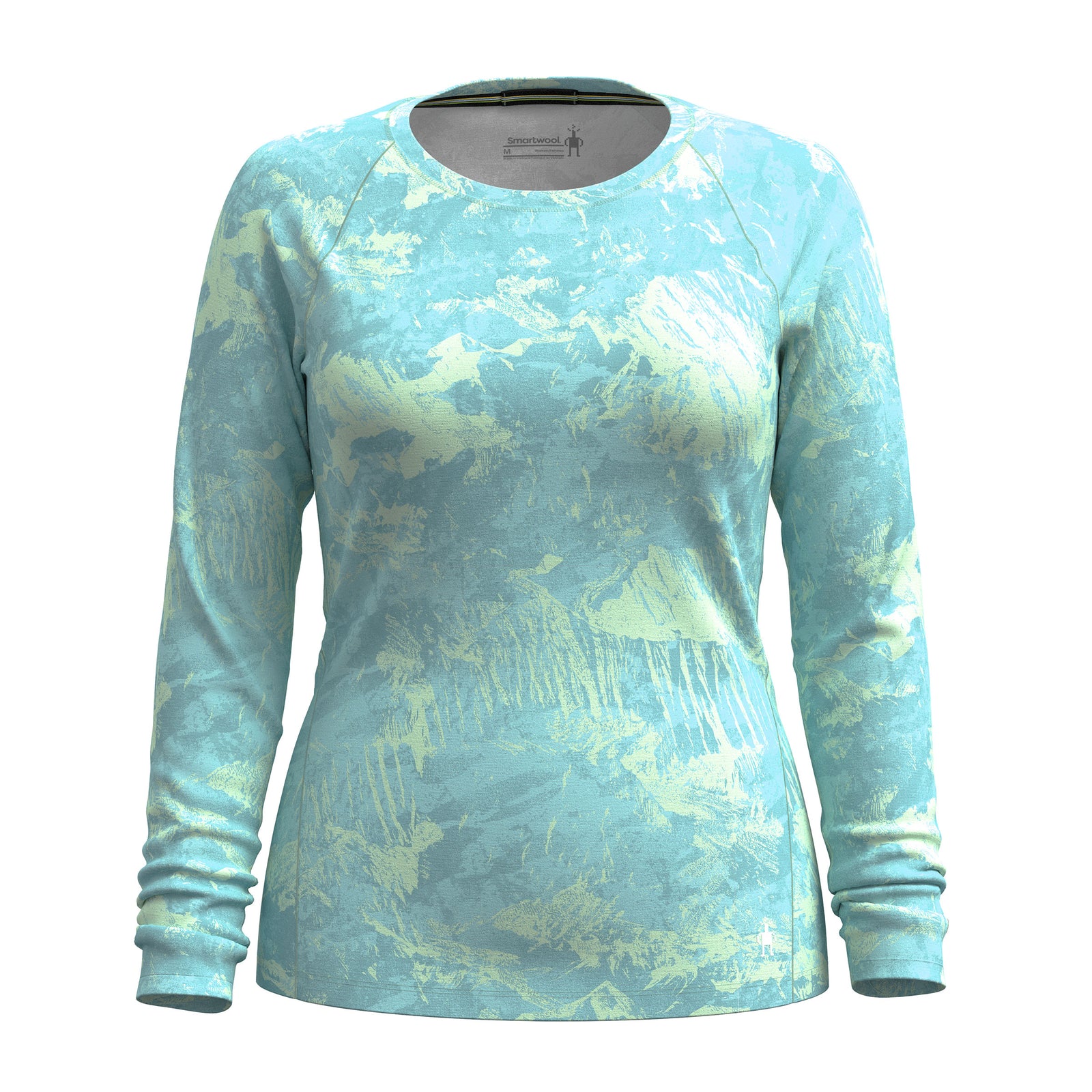 Women's Classic All-Season Merino Base Layer Crew Pacific Blue - ver - 3