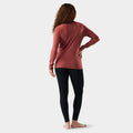 Women's Classic All-Season Merino Base Layer Crew Purple Storm Mountain - ver - 10