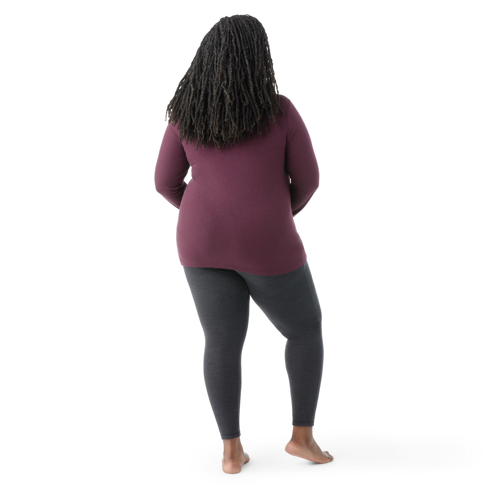 Haut de base à encolure ronde Classic All-Season pour femmes taille plus  - voir - 2