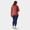 Women's Classic All-Season Merino Base Layer Crew Plus Burnt Sienna - ver - 2