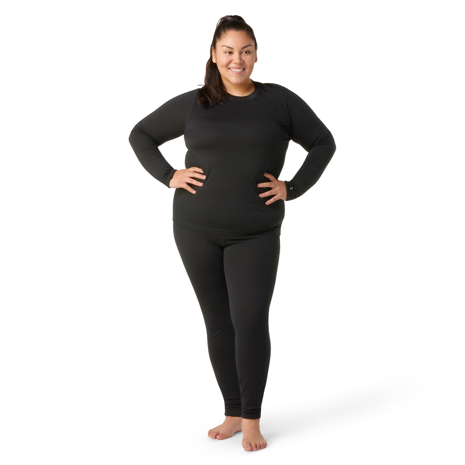 Women's Classic All-Season Merino Base Layer Crew Plus Nightfall Blue - ver - 1