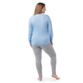 Women's Classic All-Season Merino Base Layer Crew Plus Nightfall Blue - ver - 9
