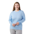 Women's Classic All-Season Merino Base Layer Crew Plus Nightfall Blue - ver - 8