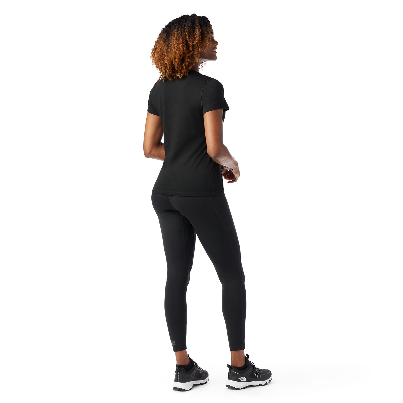 Women's Merino Short Sleeve Tee Purple Storm Mountain - ver - 2